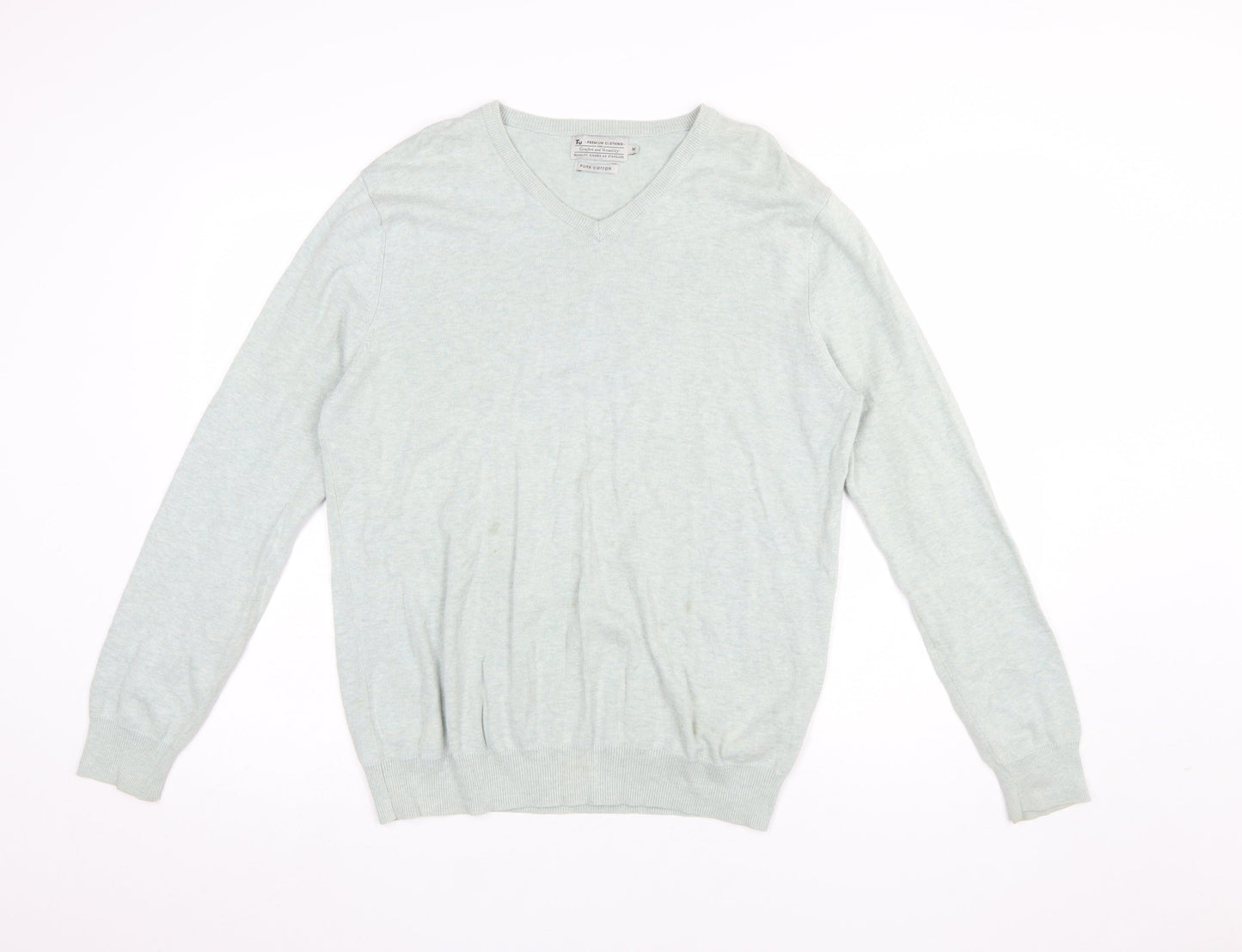 Mens UK Size M TU Grey Pullover Jumper
