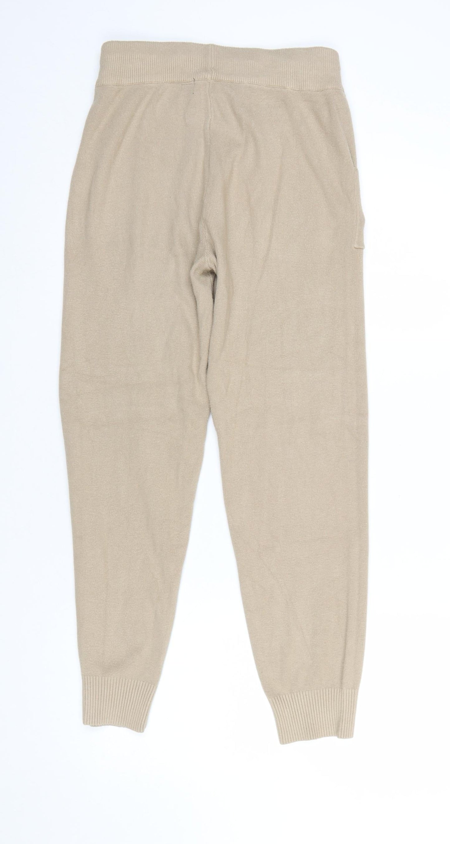 Womens UK Size S New Look Regular Fit Jogger Beige Trousers