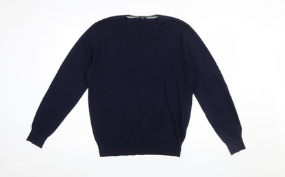 Mens UK Size L Rochas Paris Blue Pullover Jumper