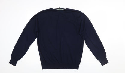 Mens UK Size L Rochas Paris Blue Pullover Jumper