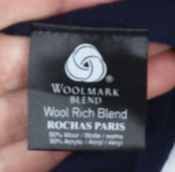 Mens UK Size L Rochas Paris Blue Pullover Jumper