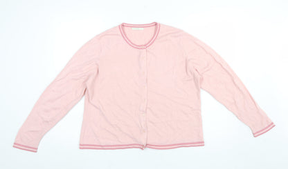 Womens UK Size 18 Marks and Spencer Pink Cardigan Jumper