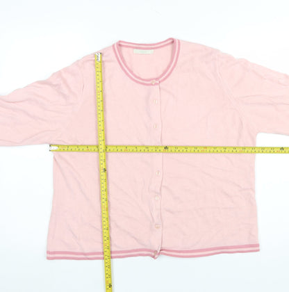 Womens UK Size 18 Marks and Spencer Pink Cardigan Jumper