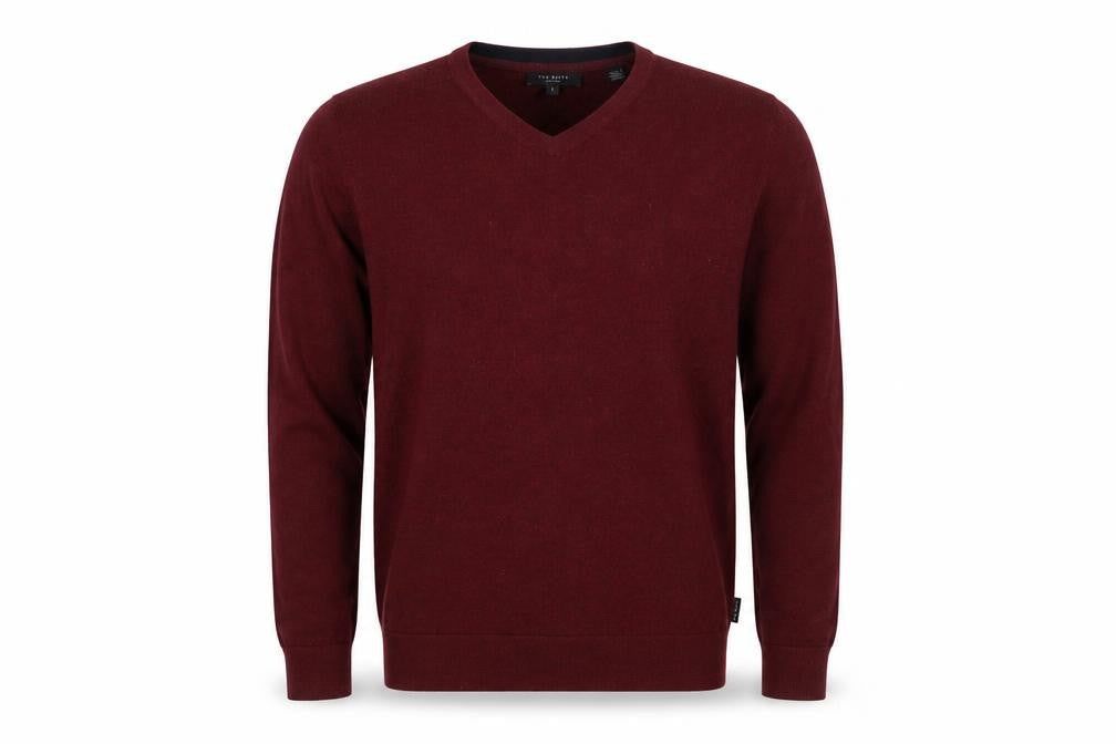 Mens UK Size L Ted Baker Red Pullover Jumper