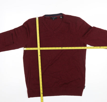 Mens UK Size L Ted Baker Red Pullover Jumper