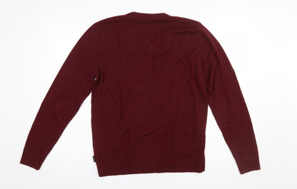 Mens UK Size L Ted Baker Red Pullover Jumper