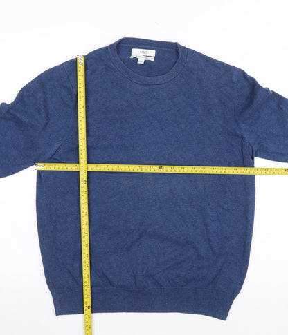 Mens UK Size L Marks and Spencer Blue Pullover Jumper