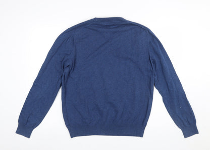 Mens UK Size L Marks and Spencer Blue Pullover Jumper
