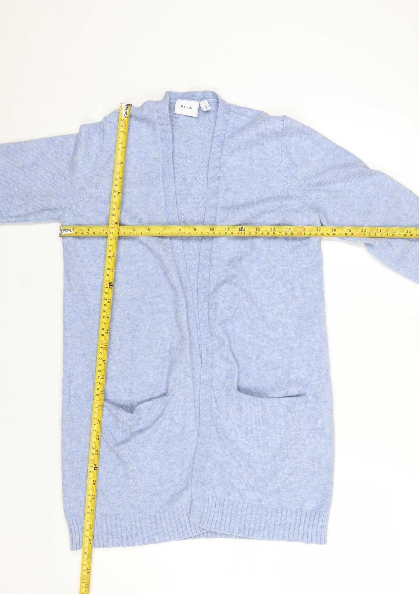 Womens UK Size S VILA Blue Cardigan Jumper