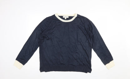 Womens UK Size 14 Marks and Spencer Blue Pullover Jumper