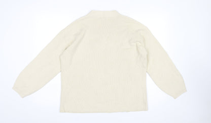 Womens UK Size M Marks and Spencer Beige Cardigan Jumper