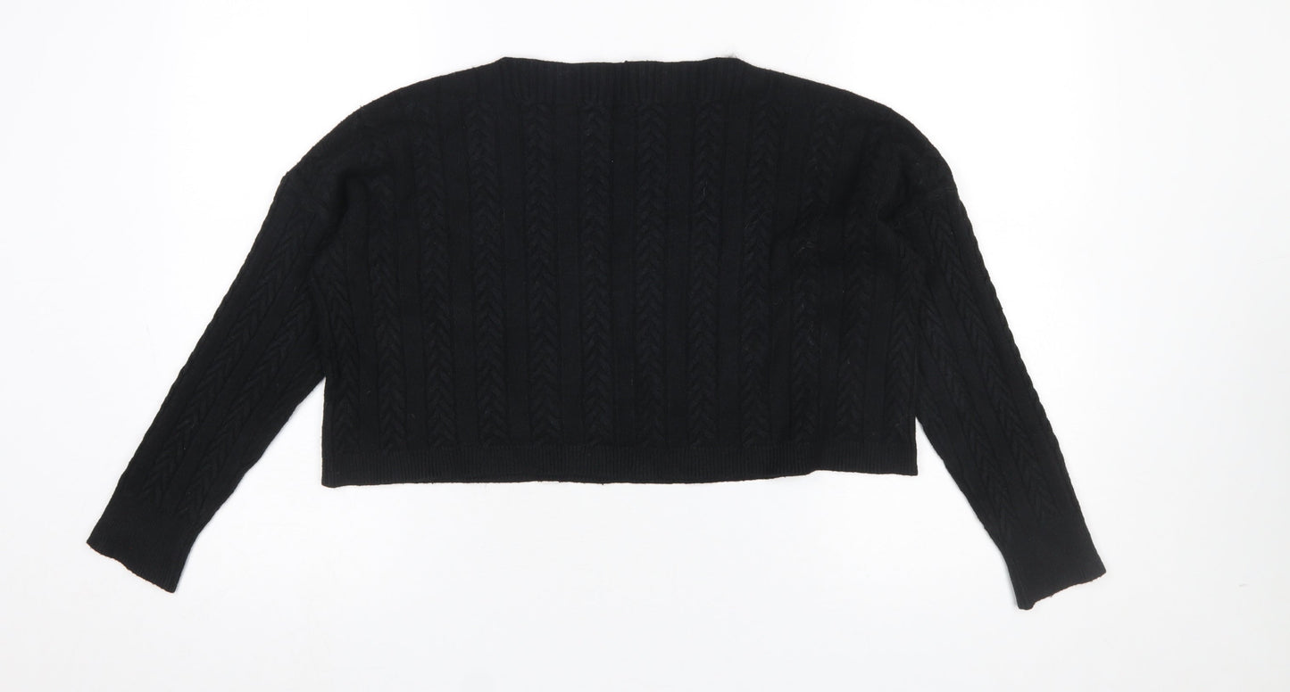 Womens UK Size S Anna Ellis Black Pullover Jumper