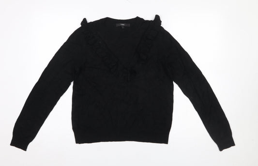 Womens UK Size 8 NEXT Black Pullover Jumper