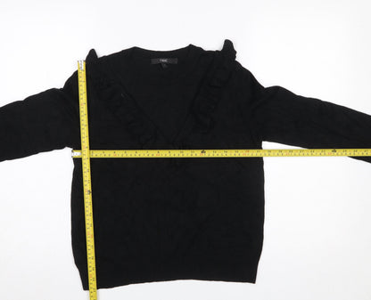 Womens UK Size 8 NEXT Black Pullover Jumper
