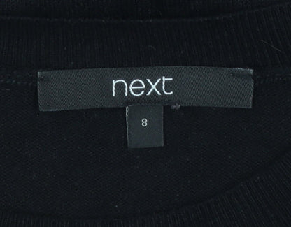Womens UK Size 8 NEXT Black Pullover Jumper