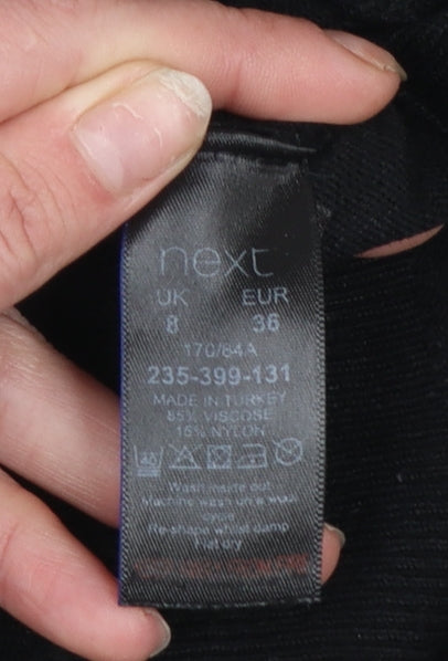 Womens UK Size 8 NEXT Black Pullover Jumper