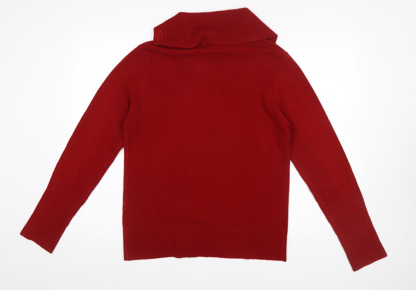 Womens UK Size 14 Wallis Red Cardigan Jumper