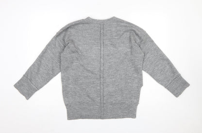 Womens UK Size XS Oasis Grey Pullover Jumper