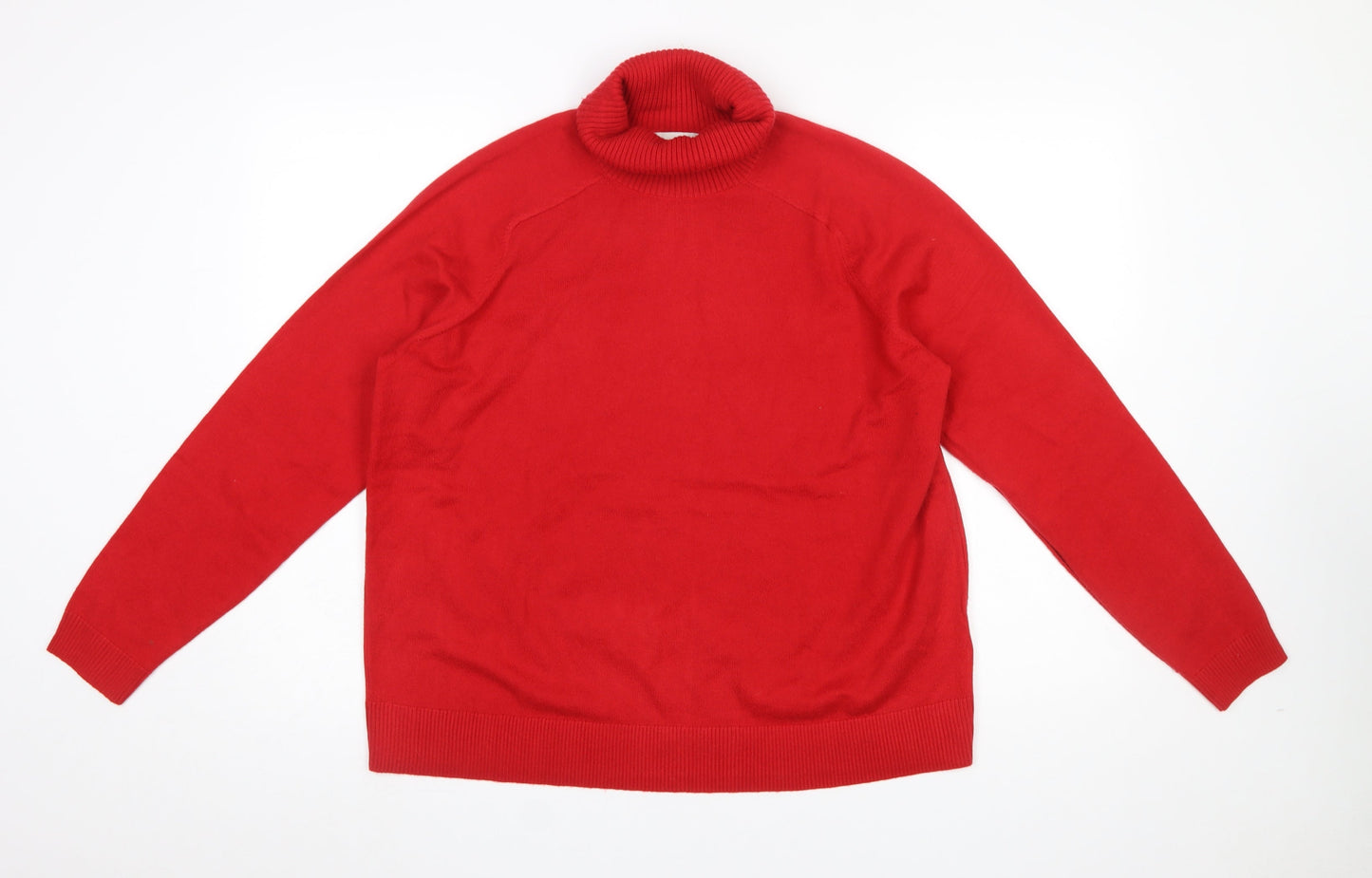 Womens UK Size L Marks and Spencer Red Pullover Jumper