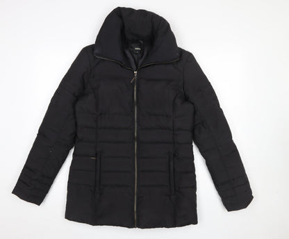 Womens UK Size M Oasis Black Puffer Jacket