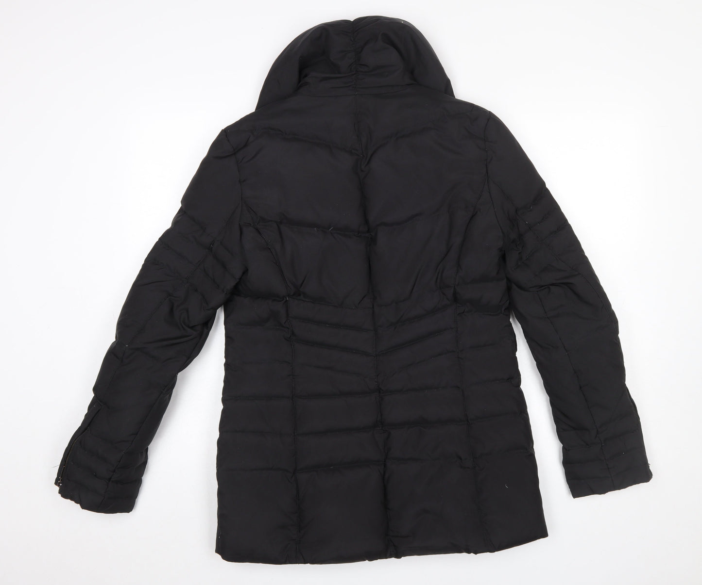Womens UK Size M Oasis Black Puffer Jacket