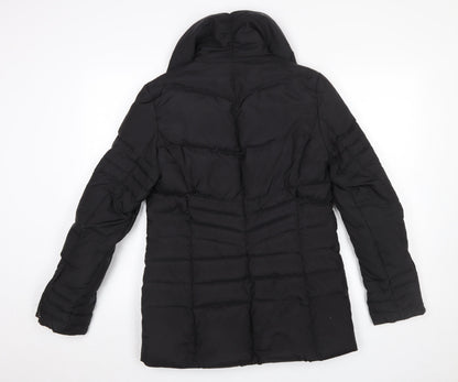 Womens UK Size M Oasis Black Puffer Jacket