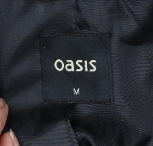 Womens UK Size M Oasis Black Puffer Jacket
