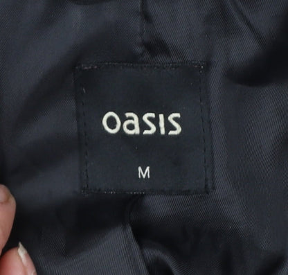 Womens UK Size M Oasis Black Puffer Jacket