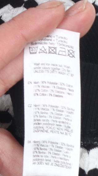 Womens UK Size 12 F&F Multicoloured Basic T-Shirt