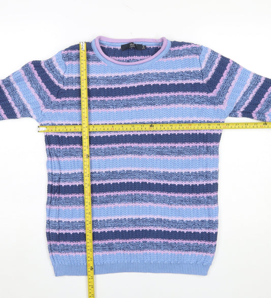 Womens UK Size M Isle Essentials Multicoloured Pullover Jumper