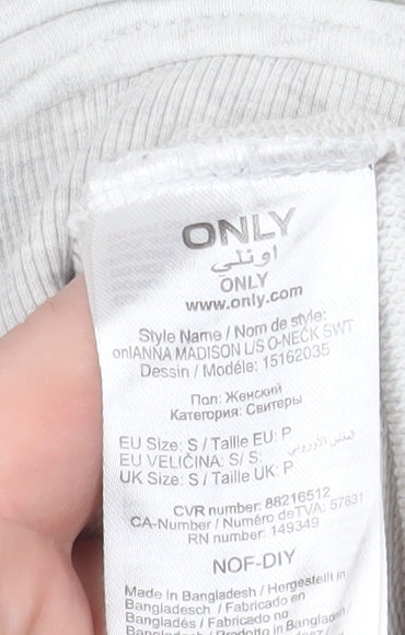 Womens UK Size S Only Beige Pullover Sweatshirt