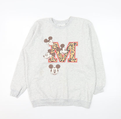 Womens UK Size XL Disney Grey Pullover Sweatshirt