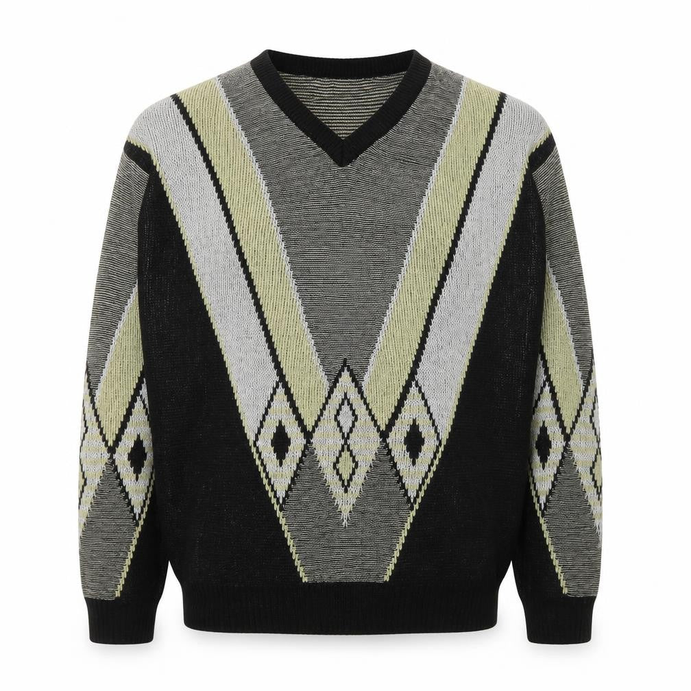 Mens UK Size L Basic-Line Black Pullover Jumper
