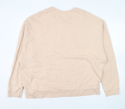 Womens UK Size 2XL ASOS Design Beige Pullover Sweatshirt