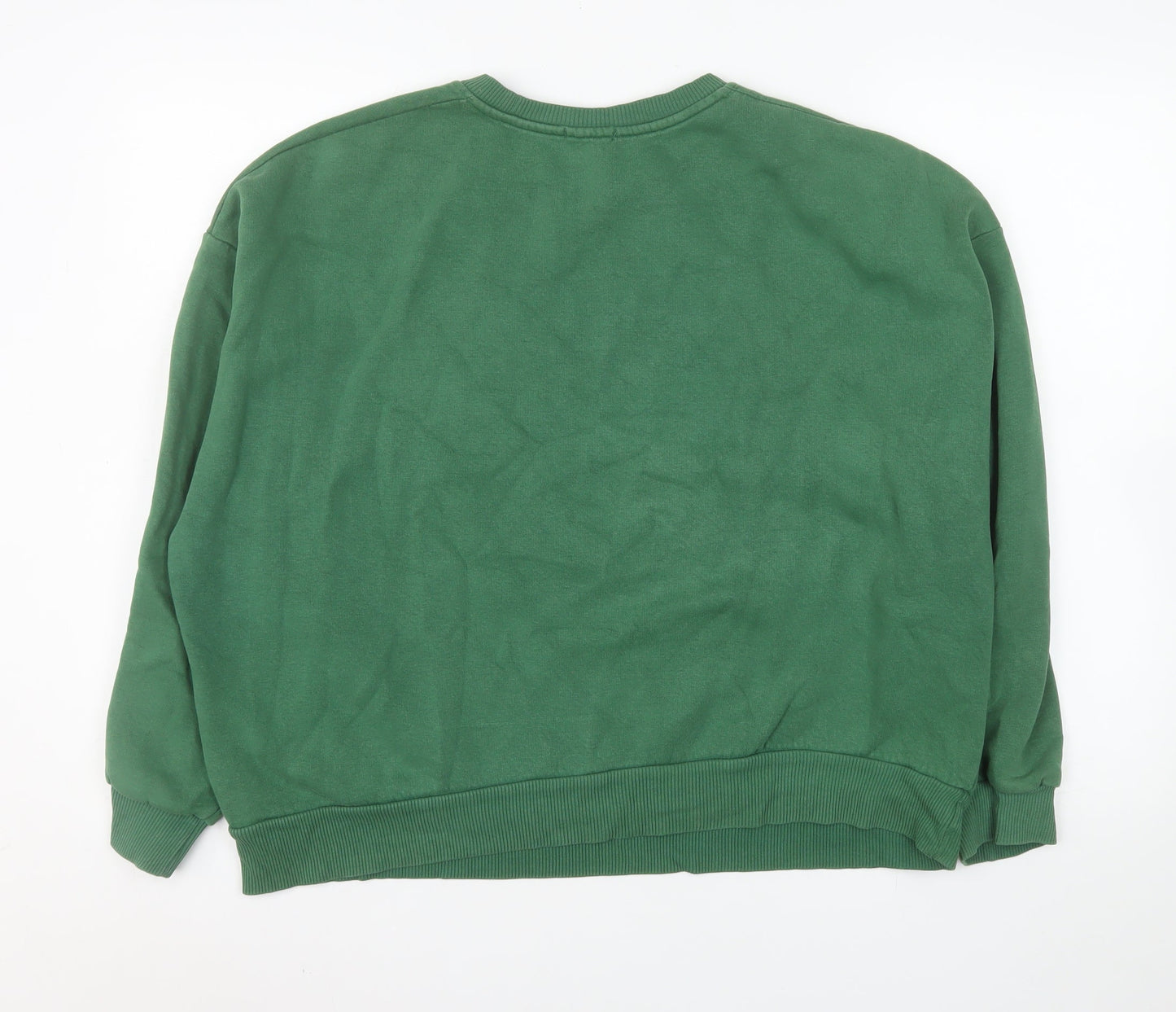 Womens UK Size 12 Stradivarius Green Pullover Sweatshirt
