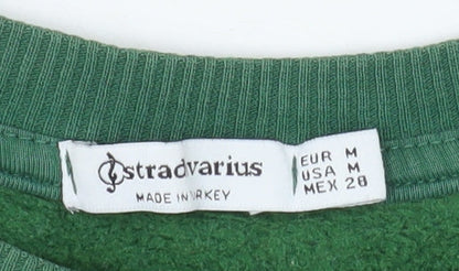 Womens UK Size 12 Stradivarius Green Pullover Sweatshirt