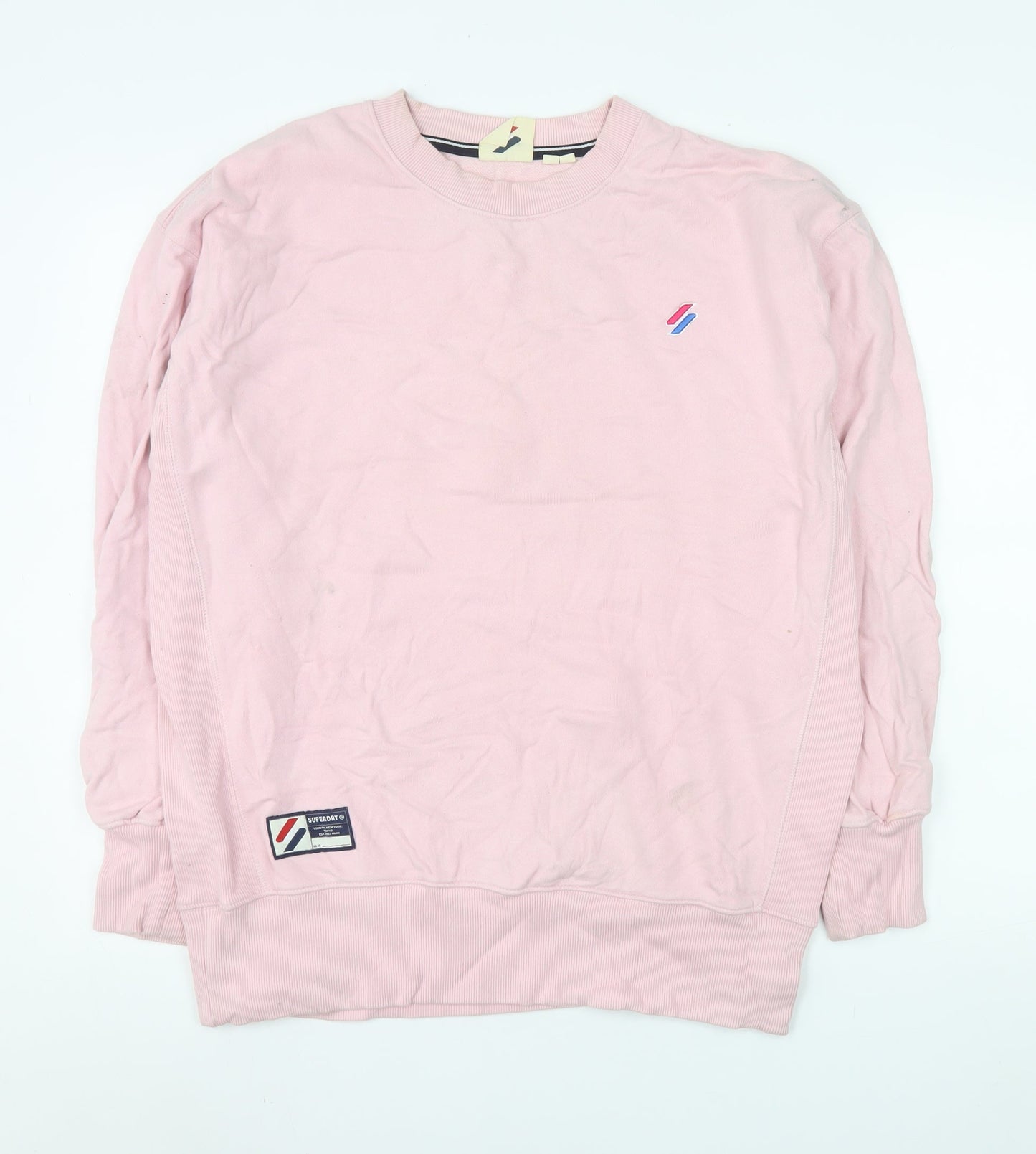 Mens UK Size XS Superdry Pink Pullover Sweatshirt