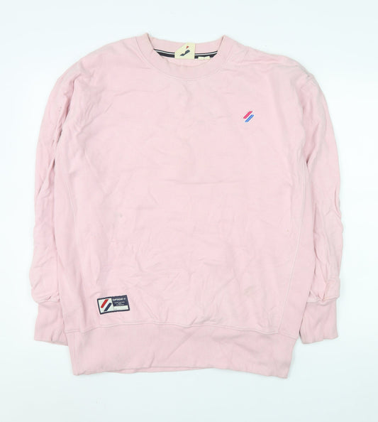 Mens UK Size XS Superdry Pink Pullover Sweatshirt