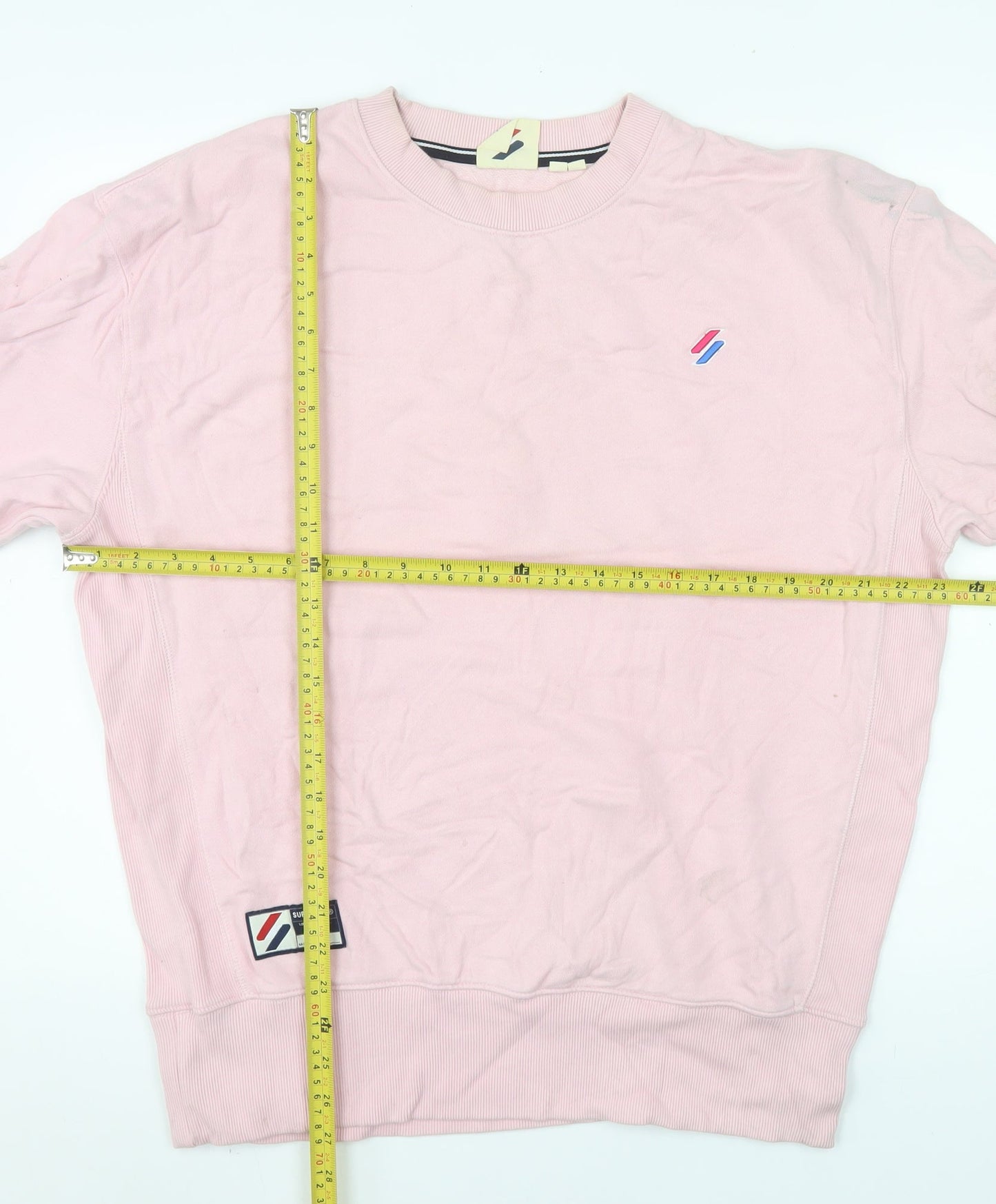 Mens UK Size XS Superdry Pink Pullover Sweatshirt