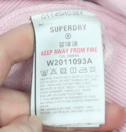 Mens UK Size XS Superdry Pink Pullover Sweatshirt