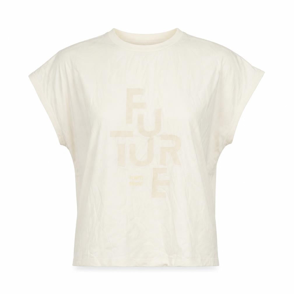 Womens UK Size S Tiffosi Ivory Basic T-Shirt