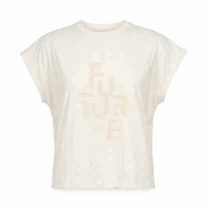 Womens UK Size S Tiffosi Ivory Basic T-Shirt