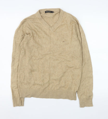 Mens UK Size M Jambangee Beige Pullover Jumper