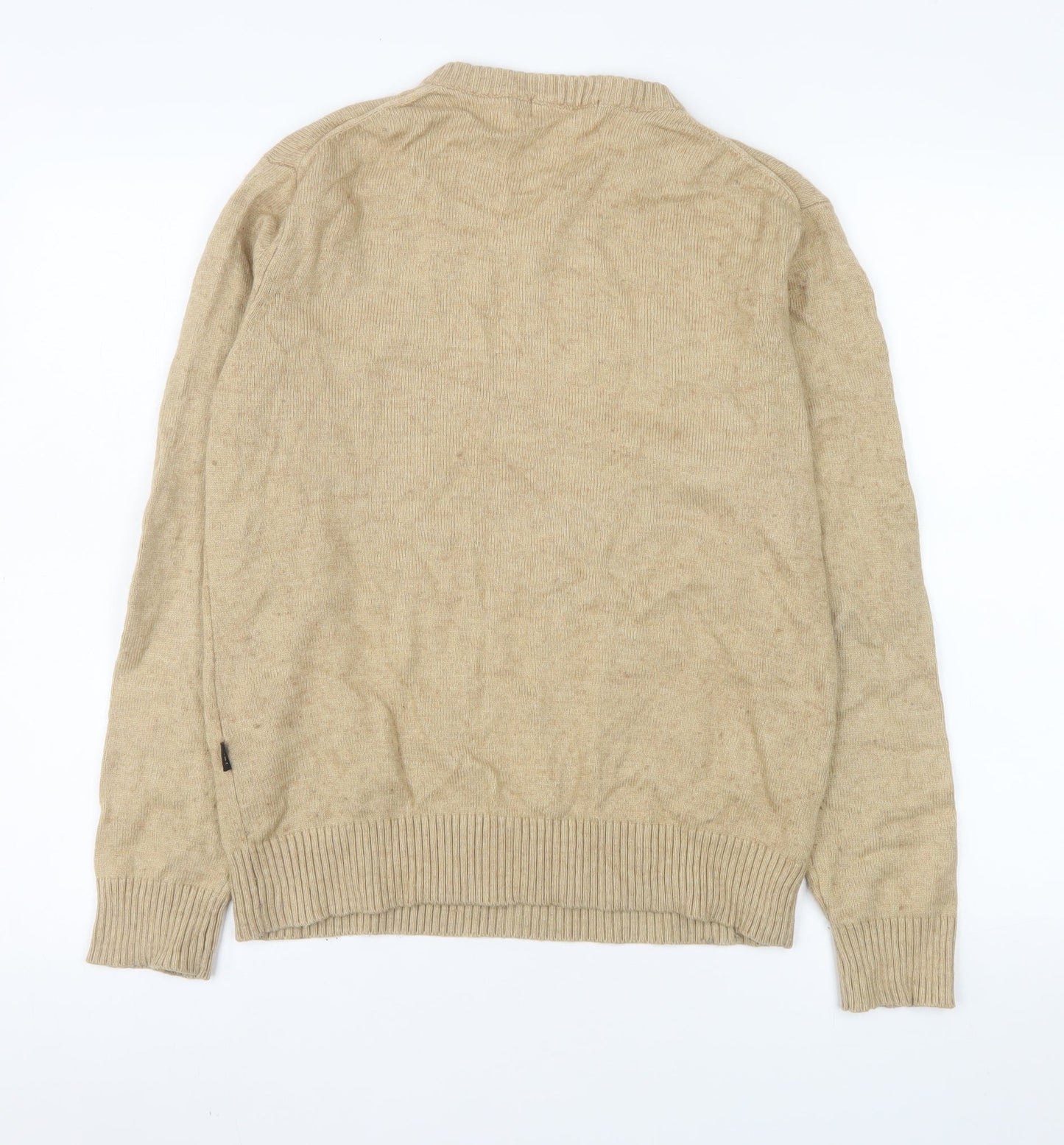 Mens UK Size M Jambangee Beige Pullover Jumper