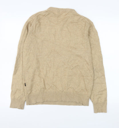 Mens UK Size M Jambangee Beige Pullover Jumper