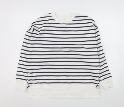 Womens UK Size 2XS Primark White Pullover Sweatshirt