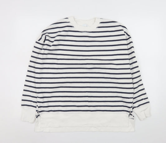 Womens UK Size 2XS Primark White Pullover Sweatshirt