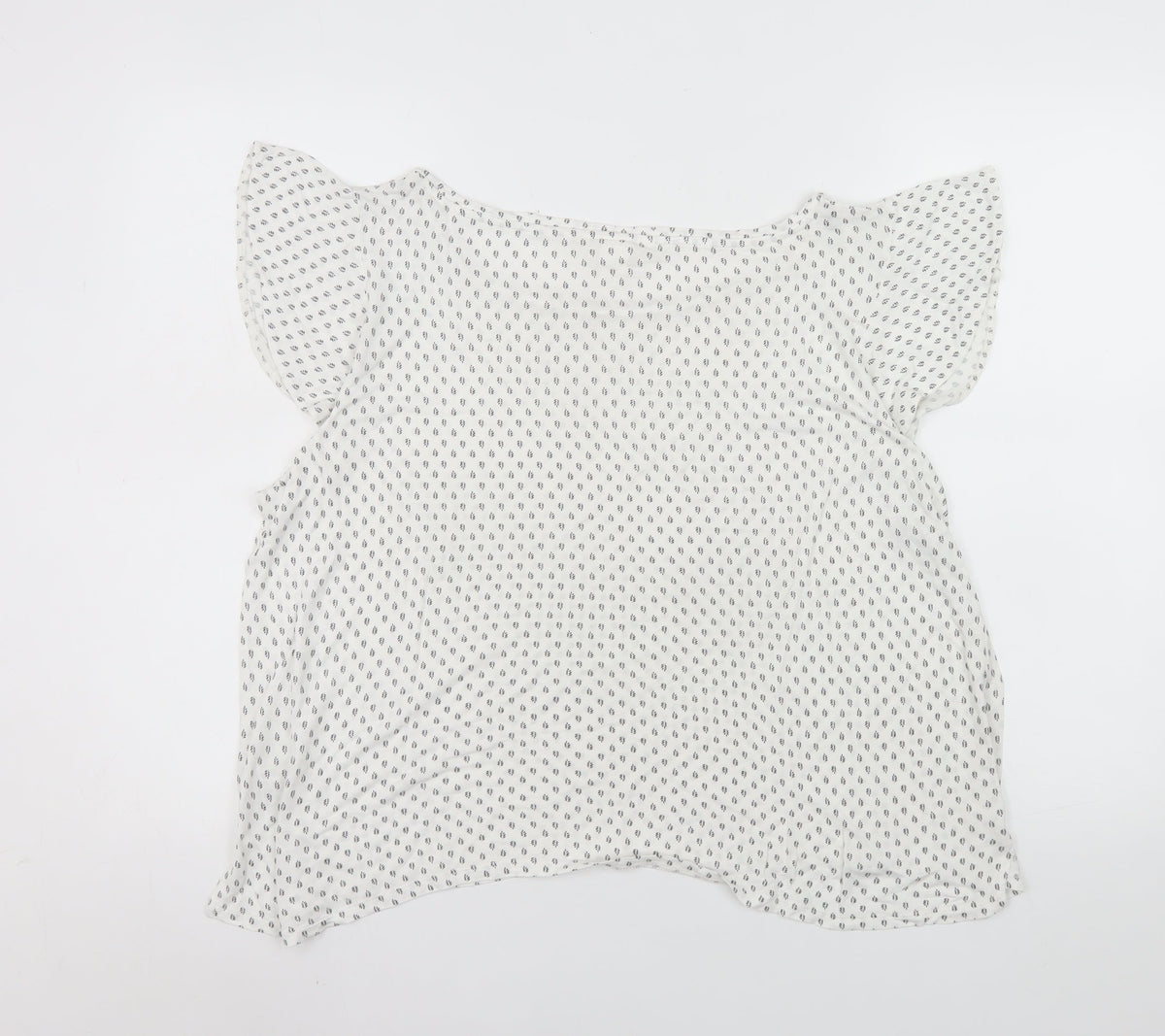 Womens UK Size 14 H&M White Basic Blouse