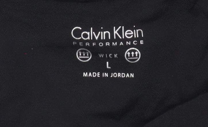 Womens UK Size L Calvin Klein Slim Fit Capri Black Leggings