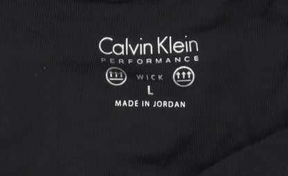 Womens UK Size L Calvin Klein Slim Fit Capri Black Leggings
